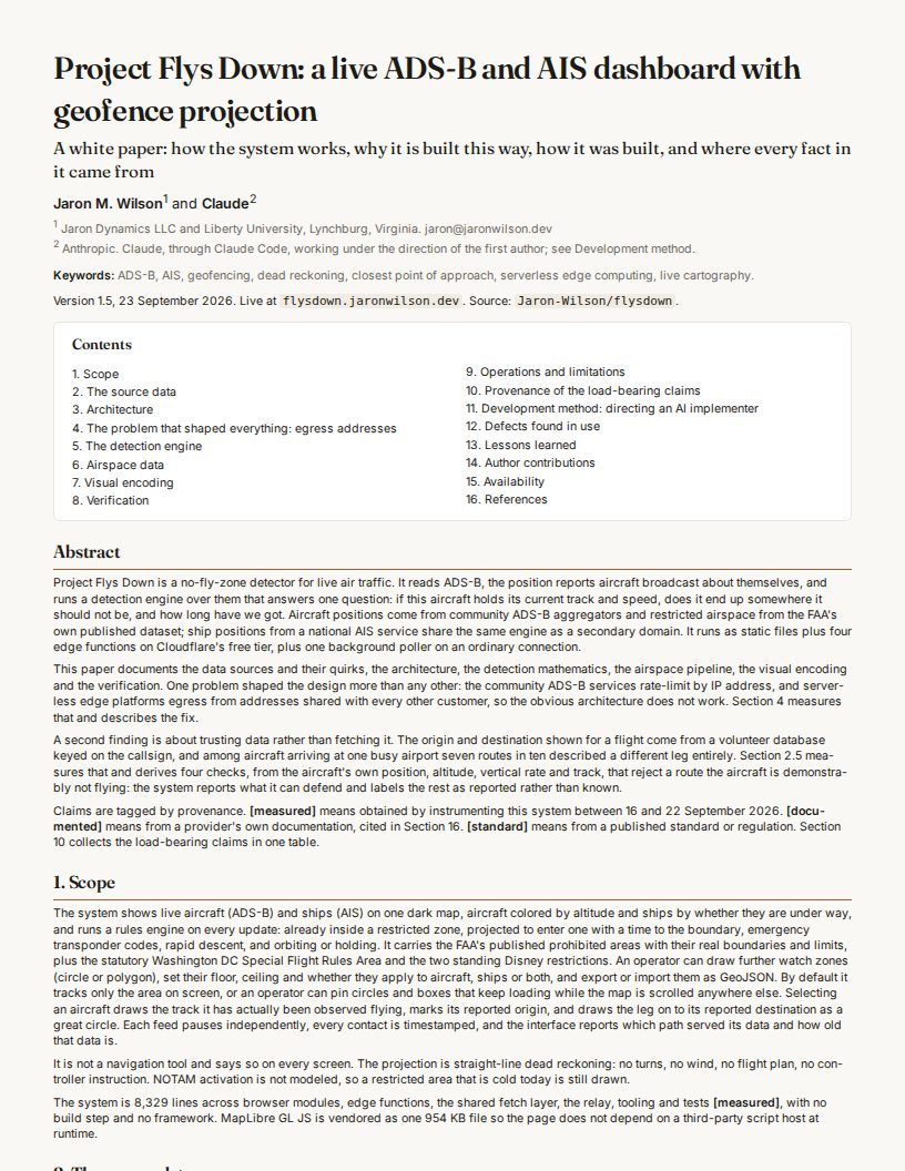 The first page of the white paper